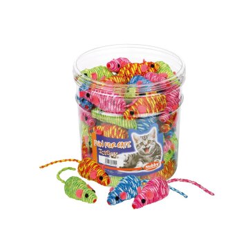 NOBBY Kleine M&auml;uschen, bunt, 7 cm