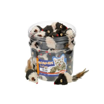 NOBBY Plüschmaus, braun/beige, 7 cm