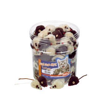 NOBBY Plüschmaus, braun od. beige, 5 cm