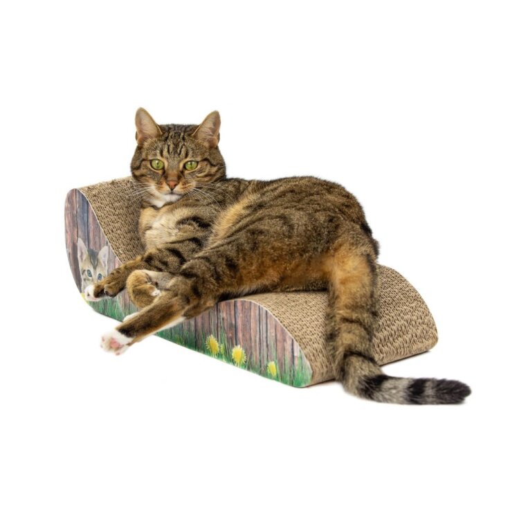 NOBBY Kratzbrett aus Karton "Lounge", 48 x 21 x 16 cm