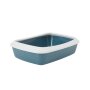 NOBBY Katzentoilette mit Rand "Iriz", steinblau, 50 x 36,5 x 11,5 cm