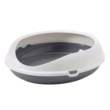 NOBBY Katzentoilette "Figaro", grau-wei&szlig;,...