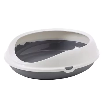 NOBBY Katzentoilette "Figaro", grau-wei&szlig;,...