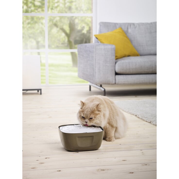 NOBBY Trinkbrunnen "Volcano", warmgrau, 2,5 l