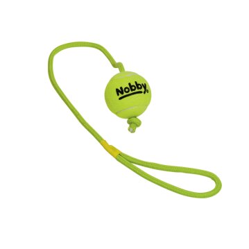 NOBBY Tennisball mit Wurfschlaufe, &Oslash; 6,5 cm, Seil:...
