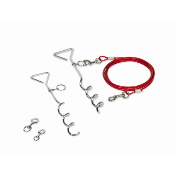 NOBBY Anlegepflock mit Leine, 40 cm