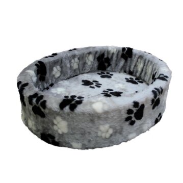 NOBBY Plüschbett "Pfote", grau