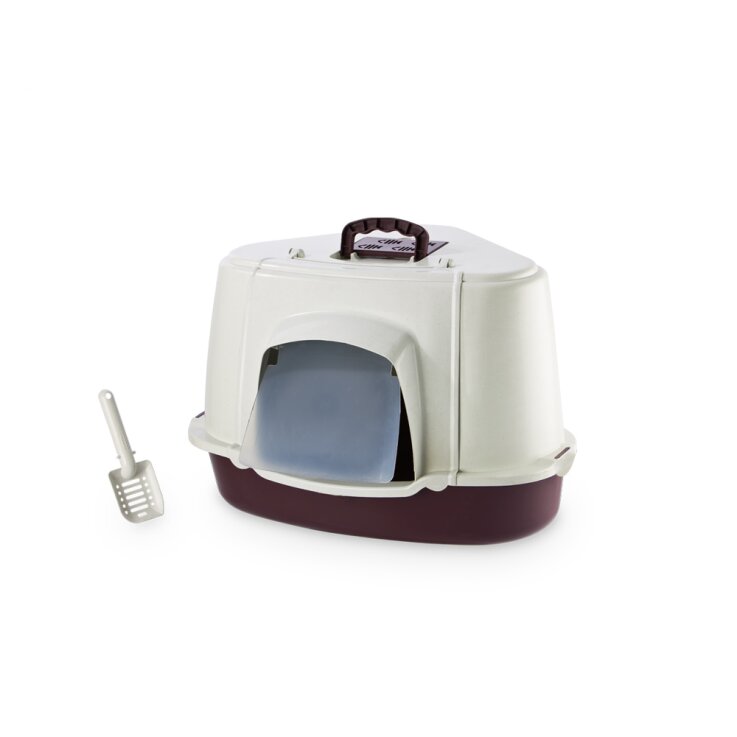 NOBBY Katzen Ecktoilette mit Haube spezial, 70 x 57 x 48 cm