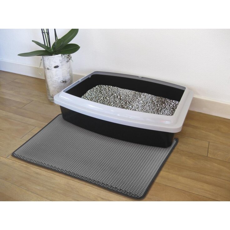NOBBY Sieb-Vorleger Katzentoilette, schwarz, M, 39 x 60 cm