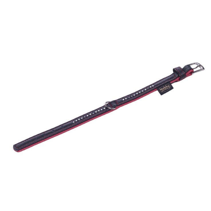 NOBBY Halsband "PACIFIC DELUXE", rot, XS, L: 27cm; (20-25cm) B: 12/14 mm