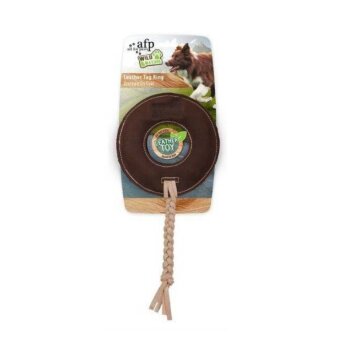 Hunde Leder Spielzeug Wild und Natur Ø 13,5 cm