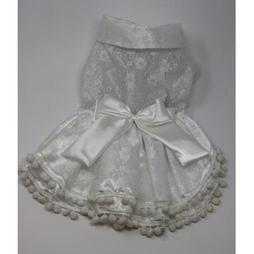 Hundebrautkleid Classic weiß GR. XS