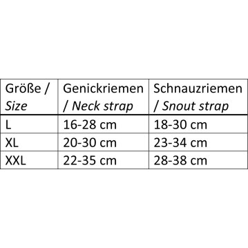 NOBBY Nylon Maulschlaufe, schwarz, L, 18 - 30 cm
