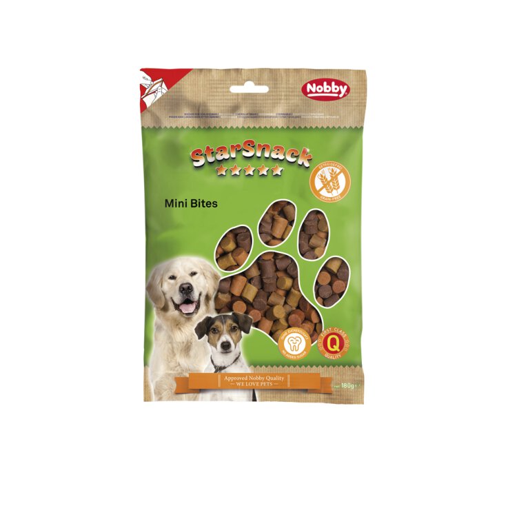 Hunde - Leckerli NOBBY StarSnack "Mini Bites" getreidefrei, 180 g