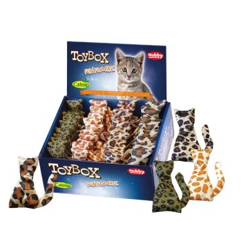 NOBBY Stofftier Katze, leopard, 9 cm