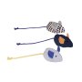 NOBBY Stoffm&auml;use mit Catnip (3er Pack), schwarz, grau und gemustert, 6 cm