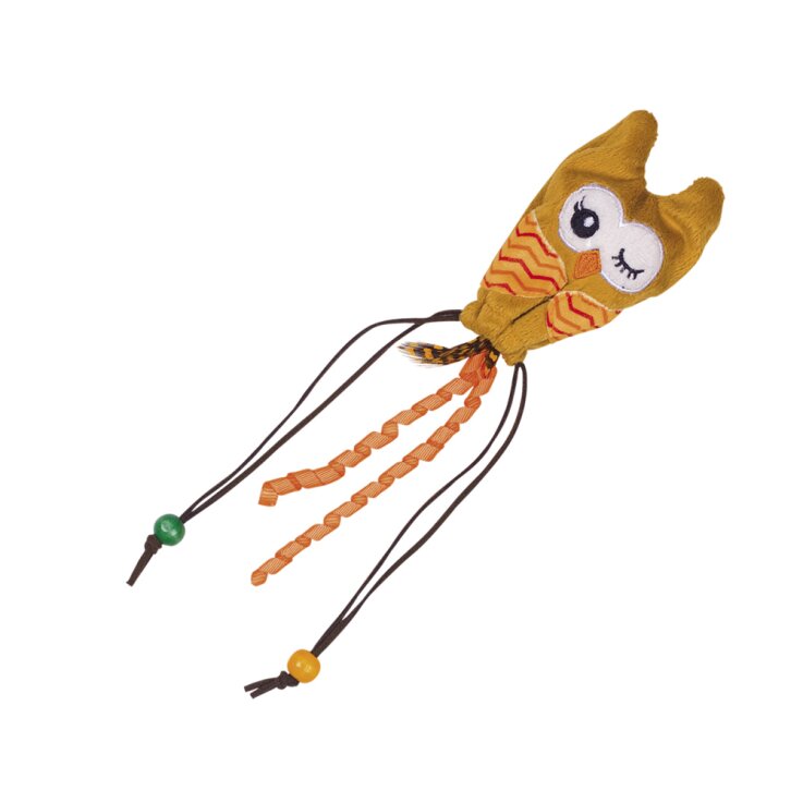 NOBBY Plüsch Eule mit Holzkugel, 25 cm