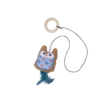 NOBBY Kork Eule mit Catnip, 7,5 cm