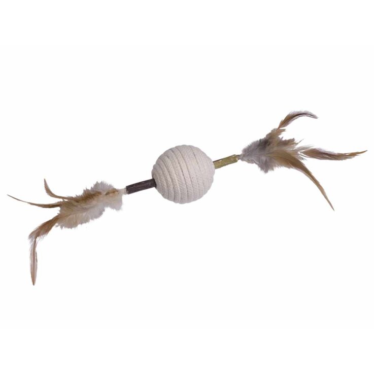 NOBBY Matatabi-Stick mit Rasselball, 9,5 cm / 28 cm