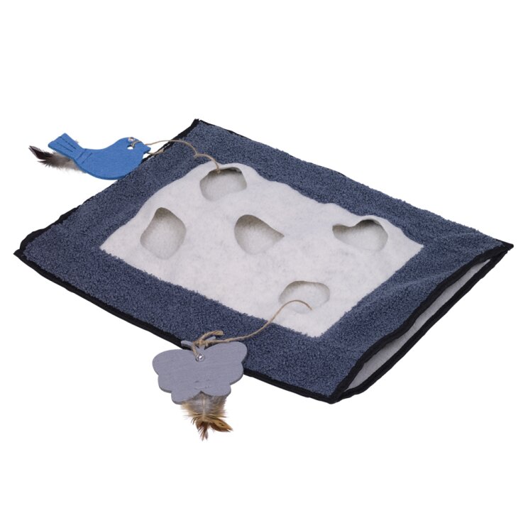 NOBBY Raschelmatte "Hide", grau/beige, 46 x 37 cm