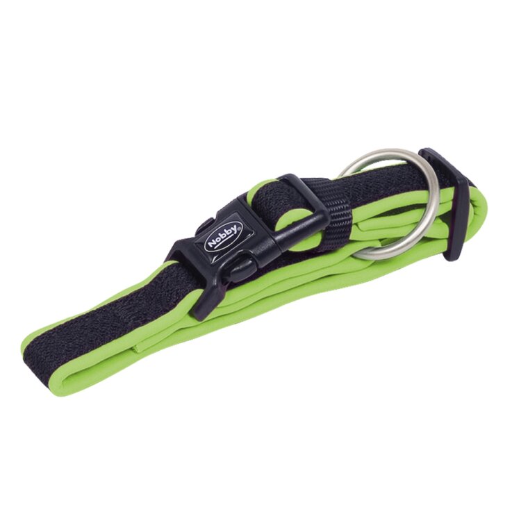 NOBBY Halsband "Mesh Preno", neon-grün, L-XL, L: 50-65 cm; B: 25/35 mm