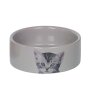 NOBBY Katzen Keramik Napf "Cute", grau, &Oslash; 12 x 4,5 cm