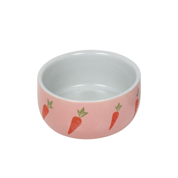 NOBBY  Keramik Napf "Wortel", rosa, Ø 11 x 4,5 cm