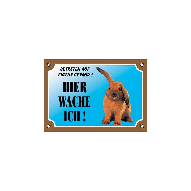 NOBBY  Warntafel Kaninchen, 20,5 x 14 cm