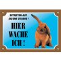 NOBBY  Warntafel Kaninchen, 20,5 x 14 cm