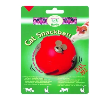KARLIE  Snack-Ball f&uuml;r Katzen, rot, &Oslash; 7,5 cm