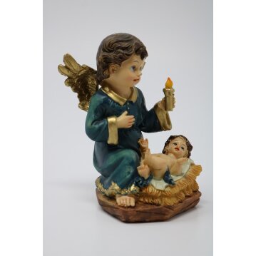 Engel mit Krippe ca. 13,5 cm