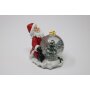 Weihnachtsmann mit Schneekugel ca. 8 cm