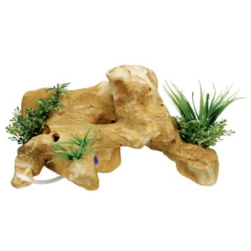 NOBBY Aqua Ornaments "LAVA-FELS" mit Pflanzen,...