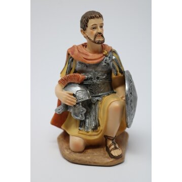 Krippenfigur knieender Soldat höhe ca.12 cm