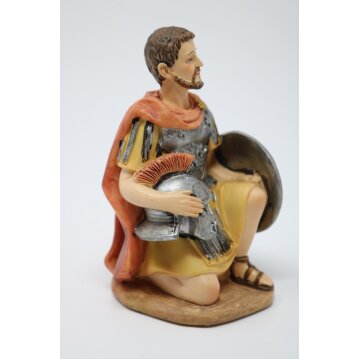 Krippenfigur knieender Soldat höhe ca.12 cm