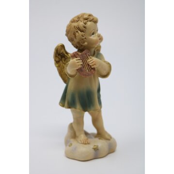 Musizierender Engel mit Harve ca. 13 cm