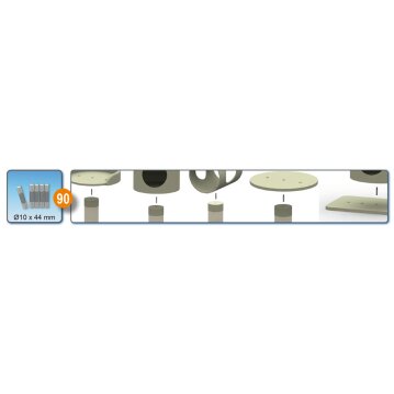 NOBBY Gewindestifte, Ø 10 x 44 cm, 5er Set