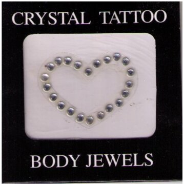 Crystal Tattoo / Body Juwels - Herz