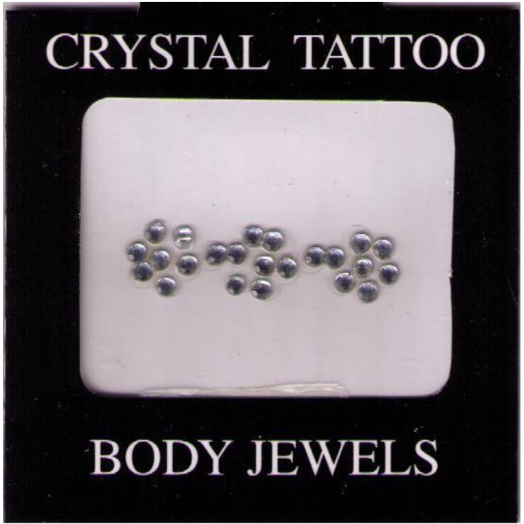 Crystal Tattoo / Body Juwels - 3 Blüten