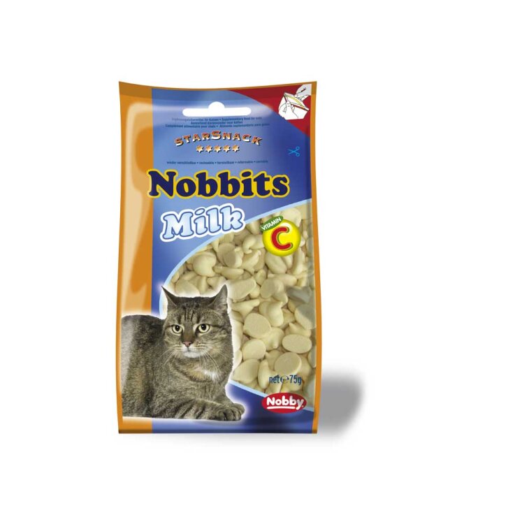 Katzen - Snacks NOBBY Nobbits Milk, 75 g