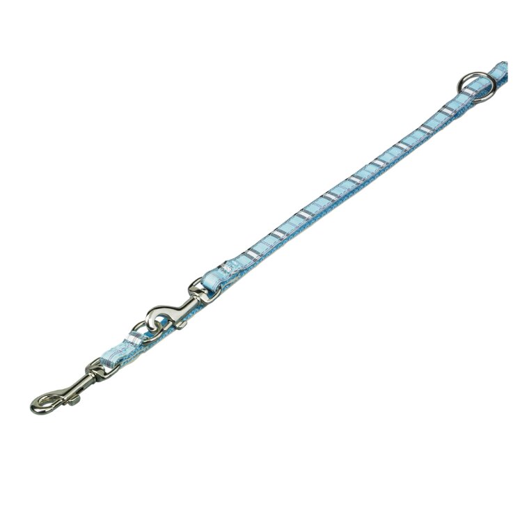 NOBBY Führleine Tartan, hellblau, L: 200 cm, B: 10 mm