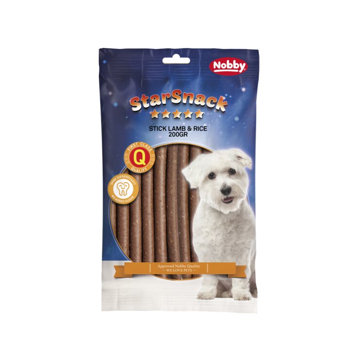 Hunde - Leckerli NOBBY StarSnack Sticks "Lamb & Rice", 200 g