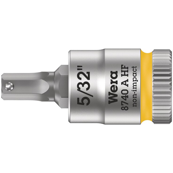 WERA 8740 A HF Zyklop Bitnuss mit 1/4"-Antrieb, mit Haltefunktion für Innensechskantschrauben