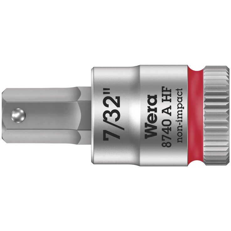 WERA 8740 A HF Zyklop Bitnuss mit 1/4"-Antrieb, mit Haltefunktion für Innensechskantschrauben