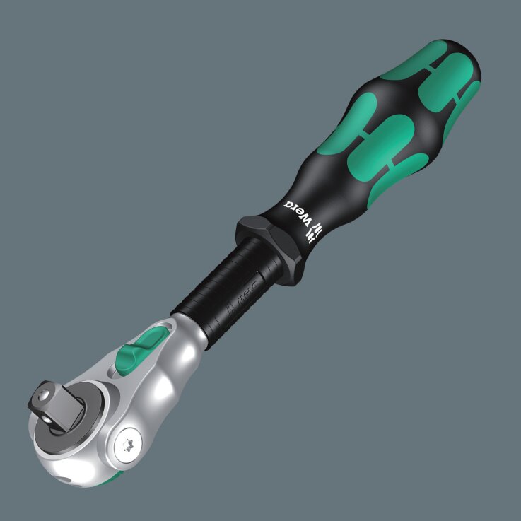 WERA 8000 B Zyklop Speed-Knarre mit 3/8"-Antrieb, 3/8" x 199 mm