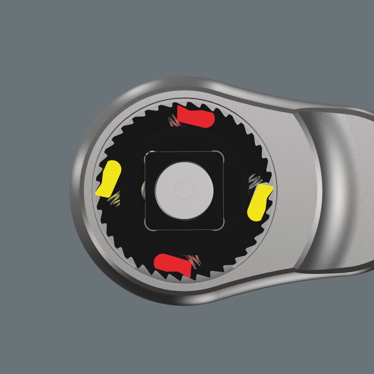 WERA 8003 C Zyklop Metal-Knarre mit Durchsteckvierkant, mit 1/2"-Antrieb, 1/2" x 281 mm