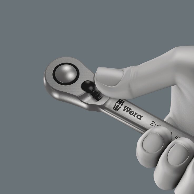 WERA 8004 C Zyklop Metal-Knarre mit Umschalthebel, mit 1/2"-Antrieb, 1/2" x 281 mm