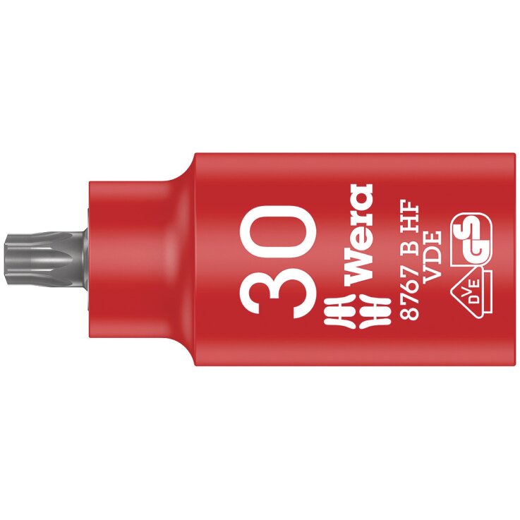 WERA 8767 B VDE HF TORX® Zyklop Bitnuss, isoliert, mit 3/8"-Antrieb, mit Haltefunktion