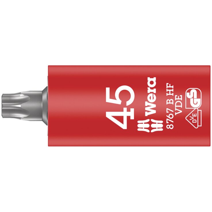 WERA 8767 B VDE HF TORX® Zyklop Bitnuss, isoliert, mit 3/8"-Antrieb, mit Haltefunktion
