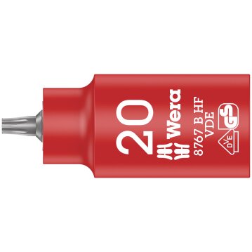 WERA 8767 B VDE HF TORX® Zyklop Bitnuss, isoliert,...